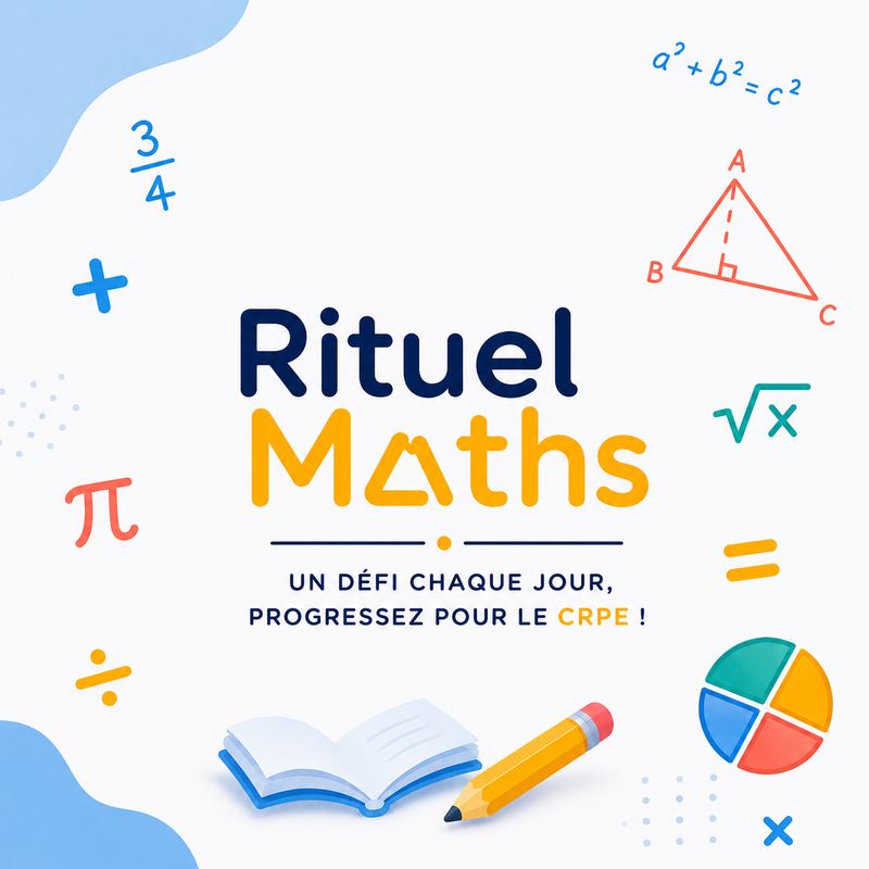 Rituel Maths — un défi chaque jour, progressez pour le CRPE