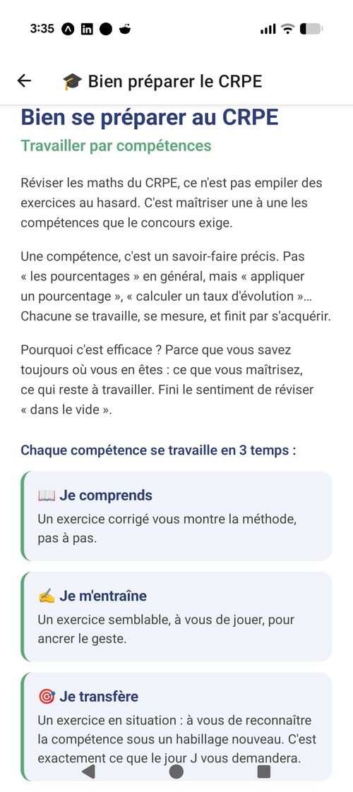 Écran d'accueil de Rituel Maths avec la progression sur 210 jours